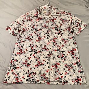 Floral Printed Button Up Shirt